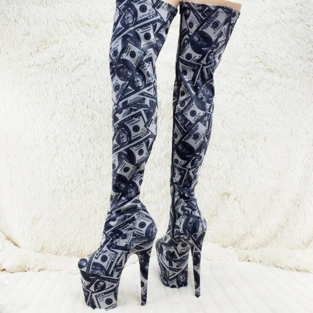 Flamingo Money Thigh High